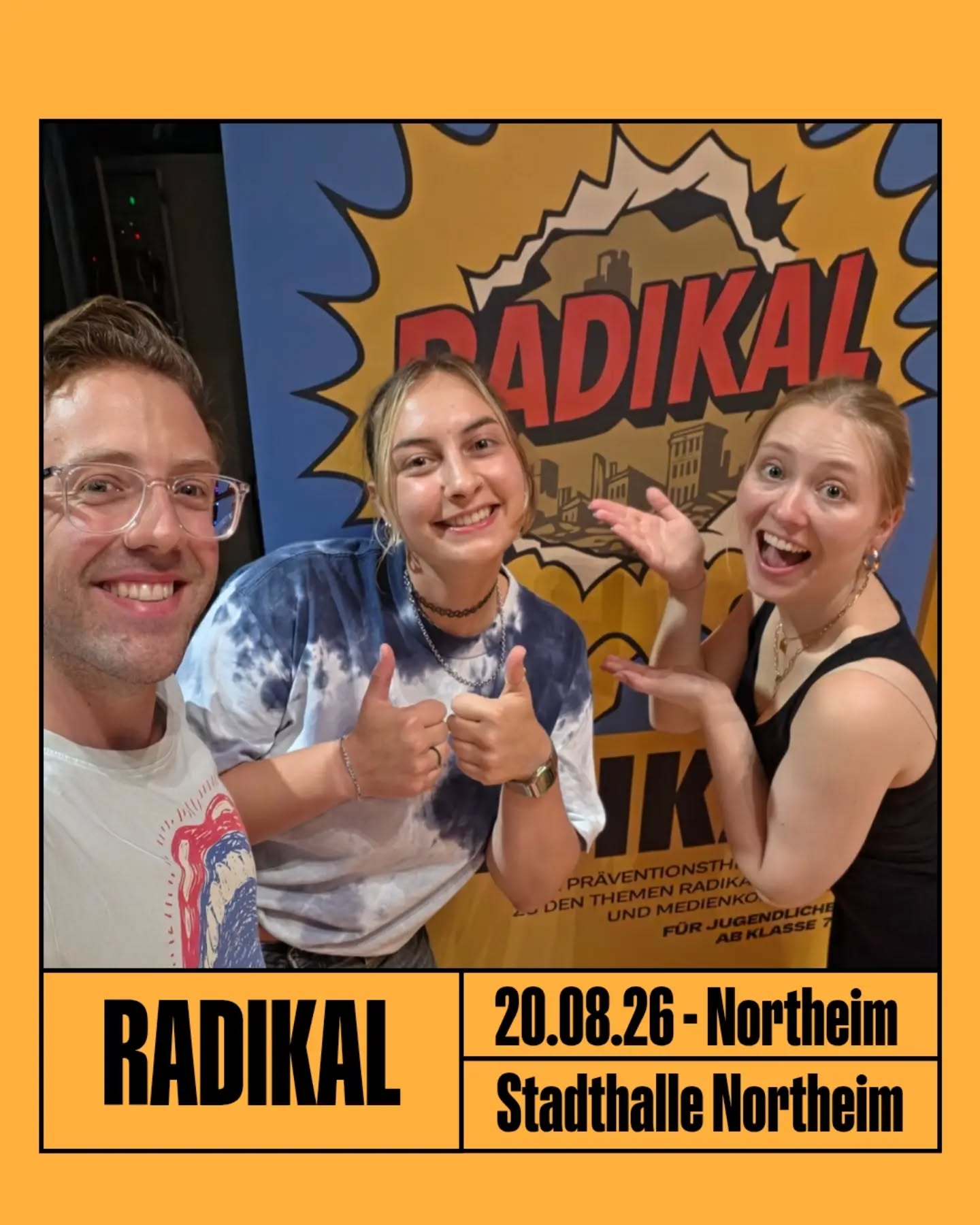 Premiere in Northeim ✨️🍀 Unsere neue Kollegin Anna hatte heute ihre Comic On! Premiere mit Radikal in Northeim. 2 Auftritte…